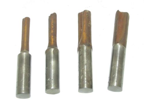 Lot of 4 Vintage Delta Milwaukee Router Bits Never Used! LQQK!