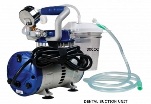 DENTAL PORTABLE SUCTION VACUUM UNIT HIGH VACUUM SUCTION/ALL IN 1/SELF CONTAINED!