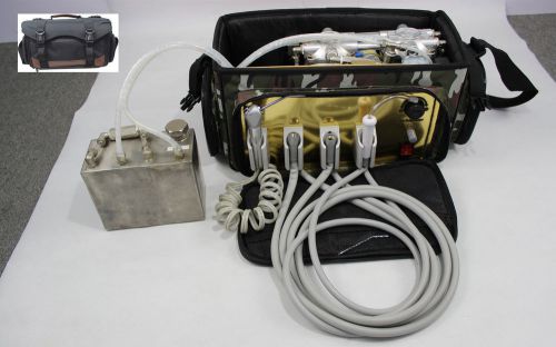Portable dental unit bd-401 with air compressor suction system 3 way syringe ce for sale