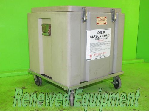 Thermo safe 302 heavy duty dry ice storage chest packer cooler with dolly for sale