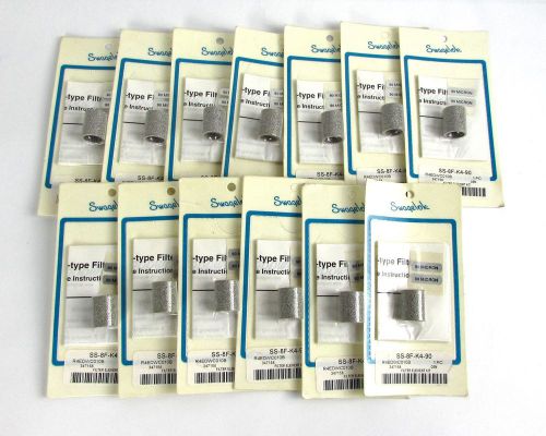 Lot of (13) Swagelok SS-8K-K4-90 Micron Fritted Filter
