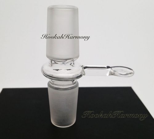 18mm Male to 18 mm Male Frosted Glass Hookah Adapter With Handle 18 mm 19 mm New