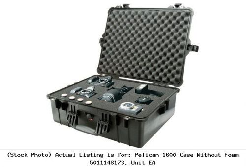 Pelican 1600 case without foam 5011148173, unit ea lab safety unit for sale