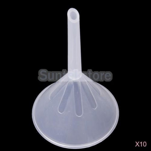 10x plastic mouth dia. 75mm funnel for kitchen lab test garage car liquid oil for sale