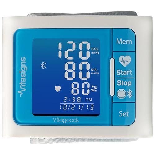 VitaGoods Wrist Bluetooth Travel Blood Pressure Monitor - VS-4300 - Automatic