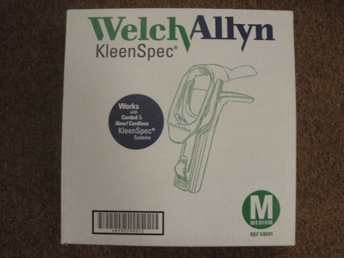New Welch Allyn Kleenspec Vaginal Speculum 24/bx #59001 Medium 590 Series
