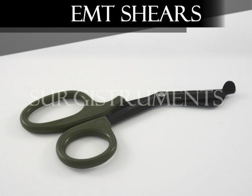 OLIVE DRAB TACTICAL - EMT Shears Scissors Bandage Paramedic EMS Supplies 7.25&#034;