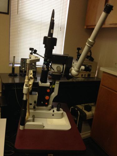 Zeiss SL-M30 Slit Lamp on a Coherent power table, with delivery outfit for laser