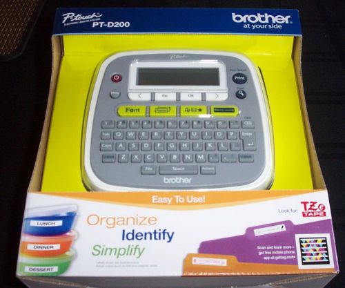 Brother P-Touch PT-D200 Label Thermal Printer, ELECTRONIC LABELING SYSTEM NEW!