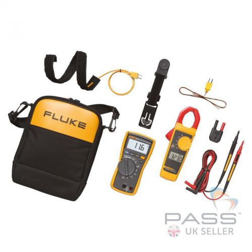 Fluke 116 multimeter &amp; 323 clamp meter combo kit for sale