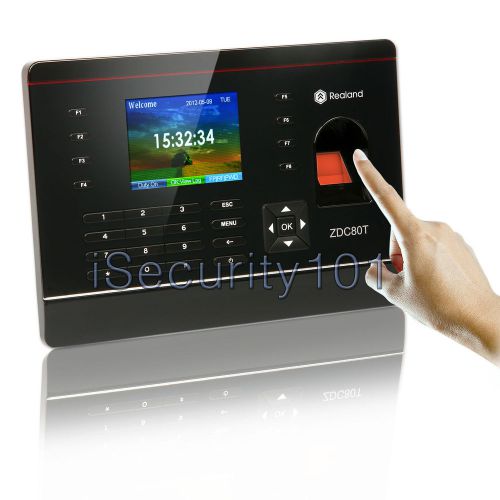 Realand ZDC80T Biometric Fingerprint Color Time Attendance System RFID