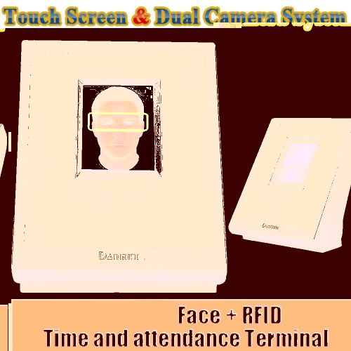 100000 capacity dual cameras face recognition eye scanner for time attendance for sale