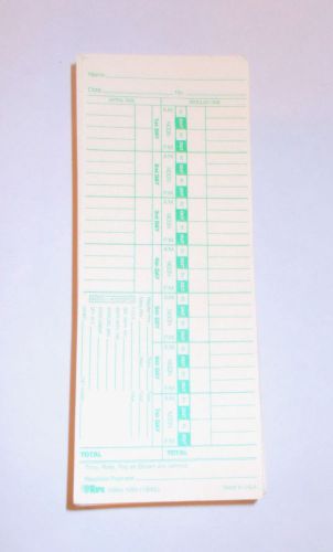 Time Clock Card Payroll Accounting Chart Front Loading Time Clocks Standard 158