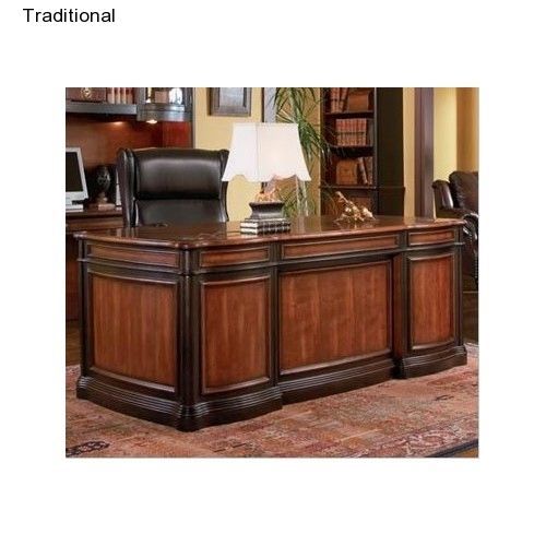 Presidential Executive Receptionist Traditional Office Desk Wood Victorian File