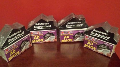 200 SATISFACTION GUARANTEED MAGNA CARD BUSINESS MAGNET AD MAGS 2 PACK NEW SEALED
