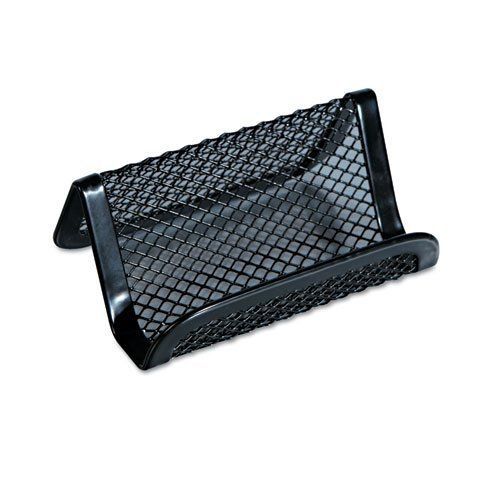 Universal Office Products 20005 Mesh Metal Business Card Holder, 50 2 1/4 X 4