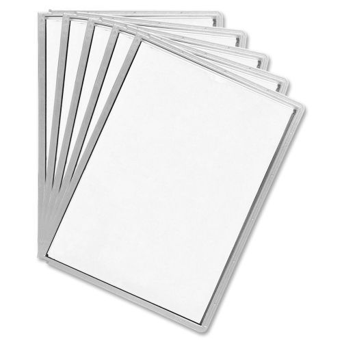 Sherpa Display Panel - Letter Size - Polypropylene - 5 / Pack - Gray