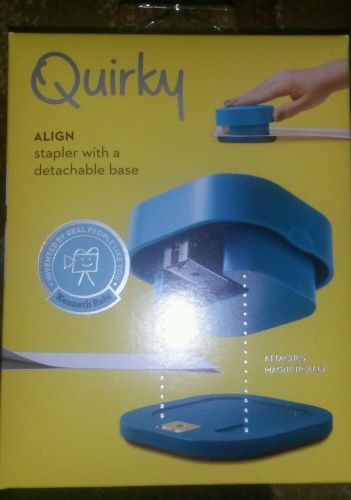 *Quirky* Align Compact Stapler .... Detachable Magnetic Base..... - Blue