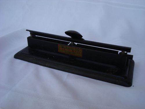 VINTAGE “THE HUMMER LINE” REX PUNCH, FIXED 3 HOLE PAPER PUNCH #26