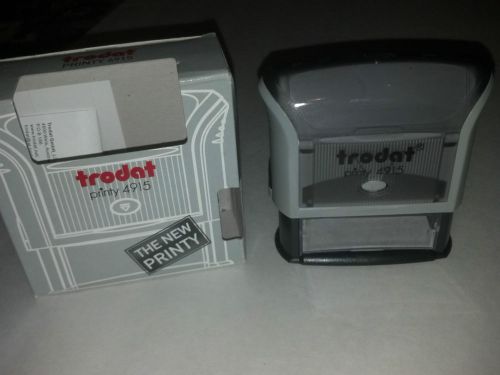 Trodat Printy 4915 P3 Text Stamp Self-Inking 098 Ink Pad New Free Spipping