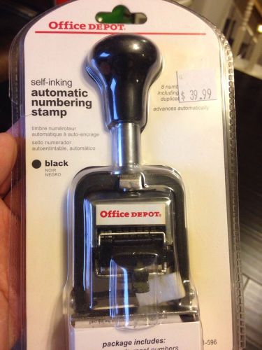 Office Depot  Self Inking Automatic Numbering Stamp