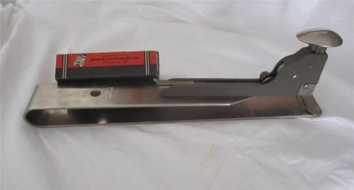 Hotchkiss 12” deep throat stapler long arm vintage excellent w arrow staples for sale