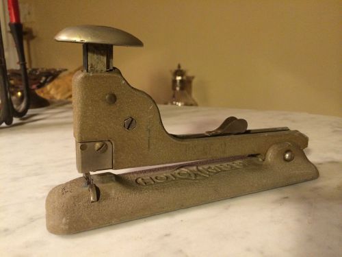 Vintage hotchkiss no. 5 industrial stapler cast iron works! retro office desk for sale