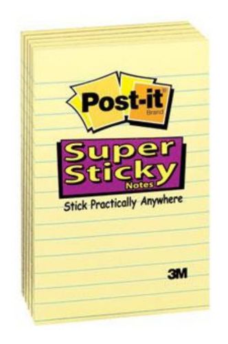 Post-it 4x6 Yellow Super Sticky 5 Pad/Pack