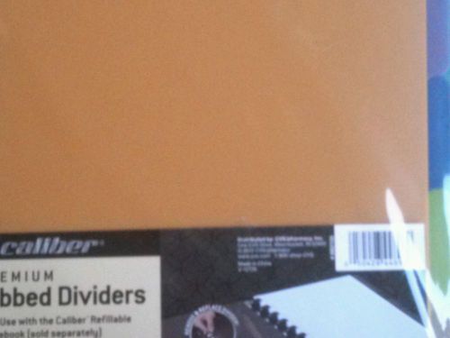 Caliber Premium Tabbed Dividers, new in package 5 count package
