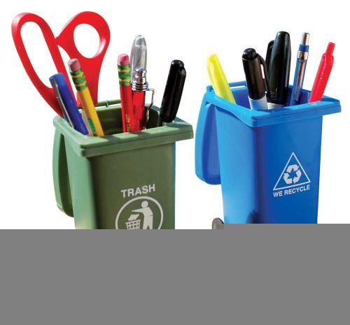 Storage mini desktop organizers fun gag rash recycle can set gift pen pencil for sale