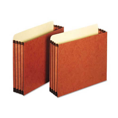 3 1/2 inch expansion file pockets, straight, letter, redrope, 10/box for sale
