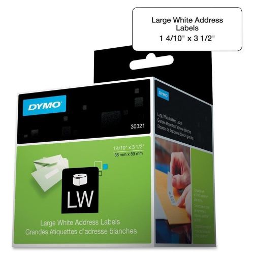 Dymo 30321 address labels inkjet white 3.50 w x 1.50 l for sale