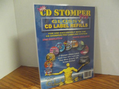 CD Stomper Pro Glossy CD Label REFILLS Brand NEW  For Inkjet Printers