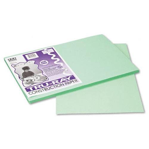 Pacon® Tru-Ray Construction Paper, 76 lbs., 12 x 18, Light Green, 50 Sheets/Pack