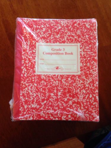 LOT OF 12 Roaring Spring Third Grade Composition Book-7.75&#034;x9.75&#034; Red