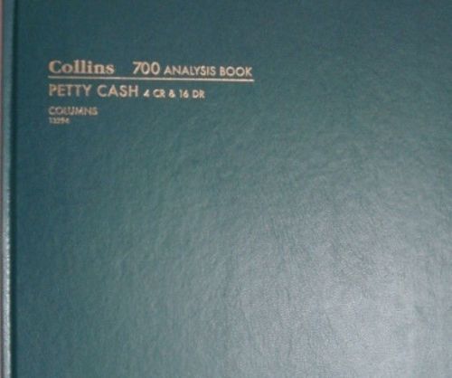 Collins 700 Analysis Book Petty Cash 4 CR &amp; 16 DR Columns 13294