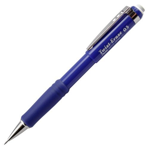 Pentel Twist Eraser Iii Automatic Pencil - 0.5 Mm Lead Size - Blue (qe515c)