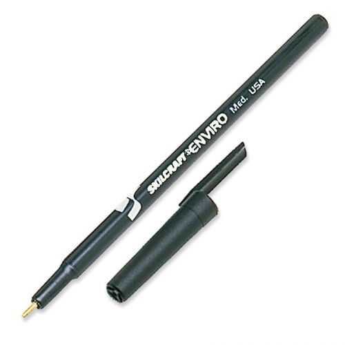 Skilcraft Stick Type Recycled Ballpoint Pen - Black Ink - Black (nsn4557228)