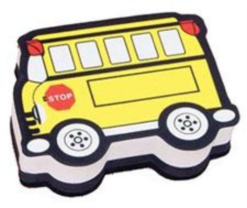 Ashley Productions School Bus Magnetic Whiteboard Eraser