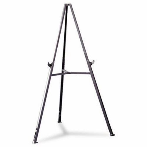 Ghent Triumph Display Easel, Adjust 36&#034; to 62&#034; High, Gray (GHE19250)