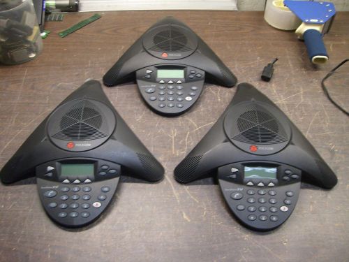 Lot of 3- Polycom SoundStation 2W Conference Phones - AS IS