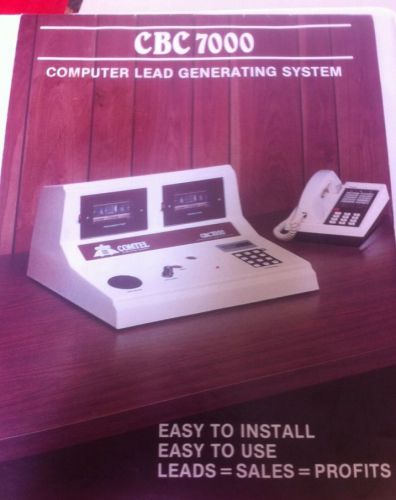 COMTEL BROADCASTING VINTAGE  TAPE COMPUTER LEAD SYSTEM Manual