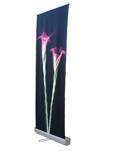 24&#034;x84&#034; roll up retractable banner stand + free printing, trade show, r080 for sale