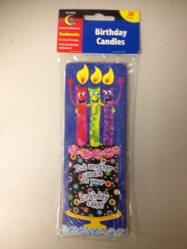 NIP YOUTH BOOKMARKS, BIRTHDAY CANDLE THEME, 30/PKG, MPN #CTP 0930, FREE SHIP