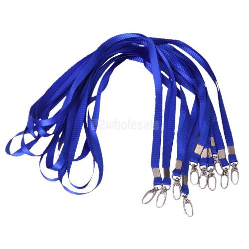 10x neck strap lanyard with clip for id card badge holder school office card 15&#034; for sale