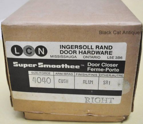 Ingersoll rand lcn right hand door closer hardware nos 4040 alum finish complete for sale