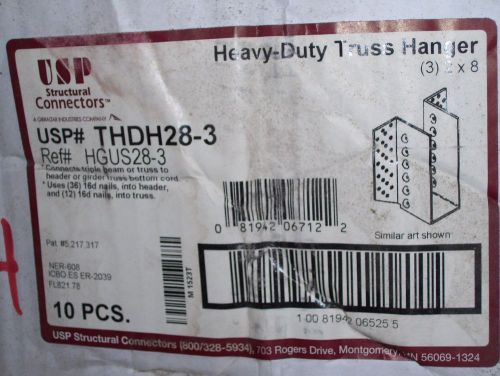 USP Connectors THDH28-3, 3-2x8 Heavy Duty Hanger.. New!