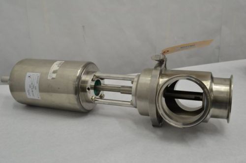 New alfa laval 761tr-30m-20l-4-316l stainless 4in diverter valve b236473 for sale