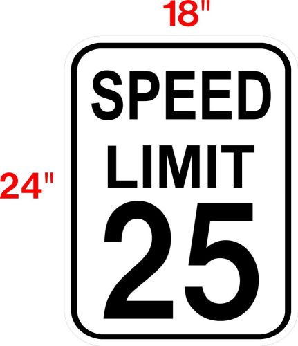 SPEEDY LIMIT 25  MPH   SIGN 12x18 ALUMINUM SIGN - FREE SHIPPING