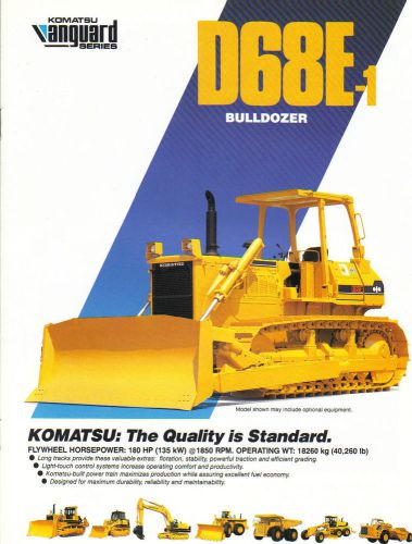 Komatsu D68E-6 Crawler Dozer Brochure and Specifications